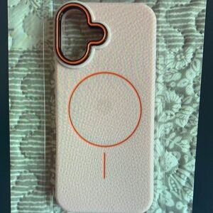 Apple Pink Case with Orange Highlights